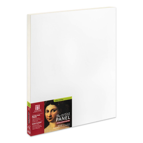 An image of an Ampersand Primed Canvas Texture Artist Panel, 1.5" Cradled Profile