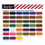 A color chart of Angelus Leather Dyes.