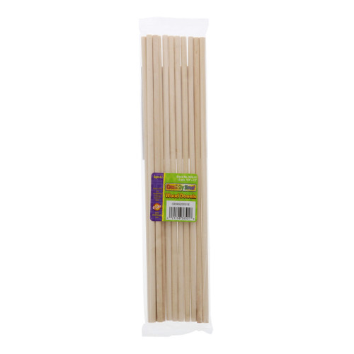 An image of Creativity Street Natural Wood Dowels.