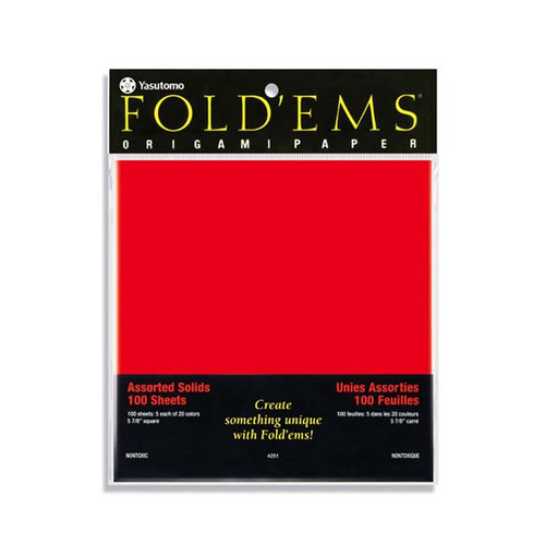 An Image of Yasutomo Fold'ems Assorted Origami Paper Pack