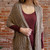 An image of shawl made with Plymouth Moon Shadow Yarn.