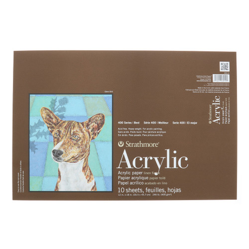 An image of a Strathmore 400 Series Acrylic Paper Pad.