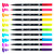 An open image of a Tombow Bright Palette Dual Brush Pen Set.