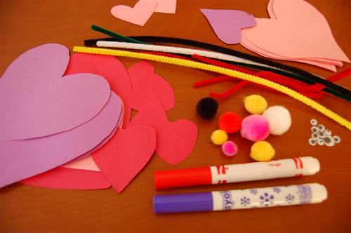 Valentine's Day Heart Animals Kids Craft
