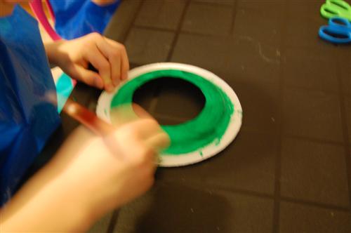 Children love their handprint craft