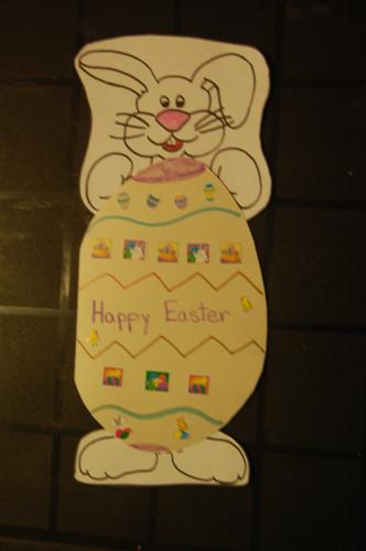 Easter Bunny Card Holder